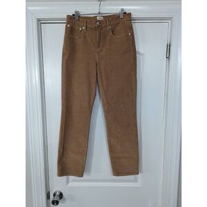 J. Crew Vintage Slim Straight Corduroy pants women's size 28 tan casual‎ preppy